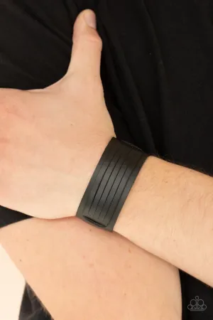Paparazzi Bracelet ~ Ride In Style - Black