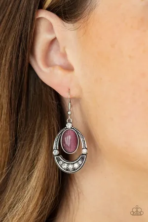 Paparazzi Earring ~ Serene Shimmer - Purple