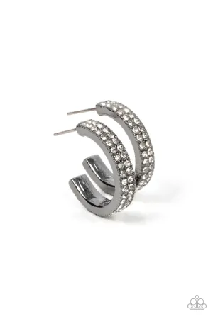 Paparazzi Earring ~ Small Town Twinkle - Black