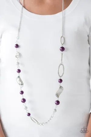 Paparazzi Necklace ~ All About Me - Purple