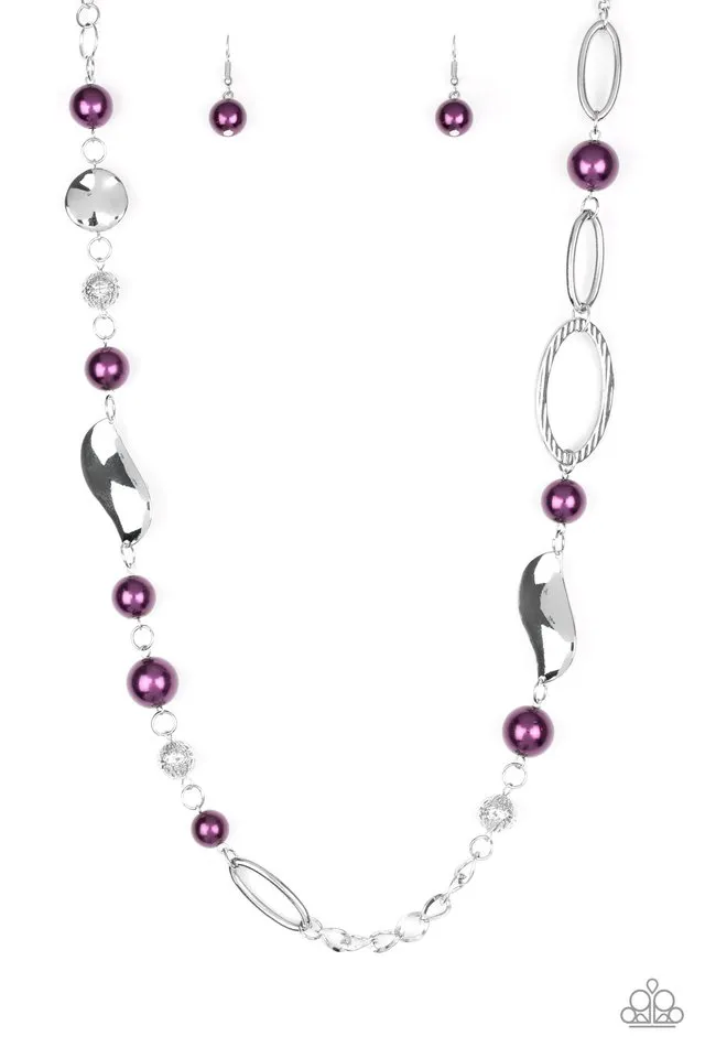 Paparazzi Necklace ~ All About Me - Purple