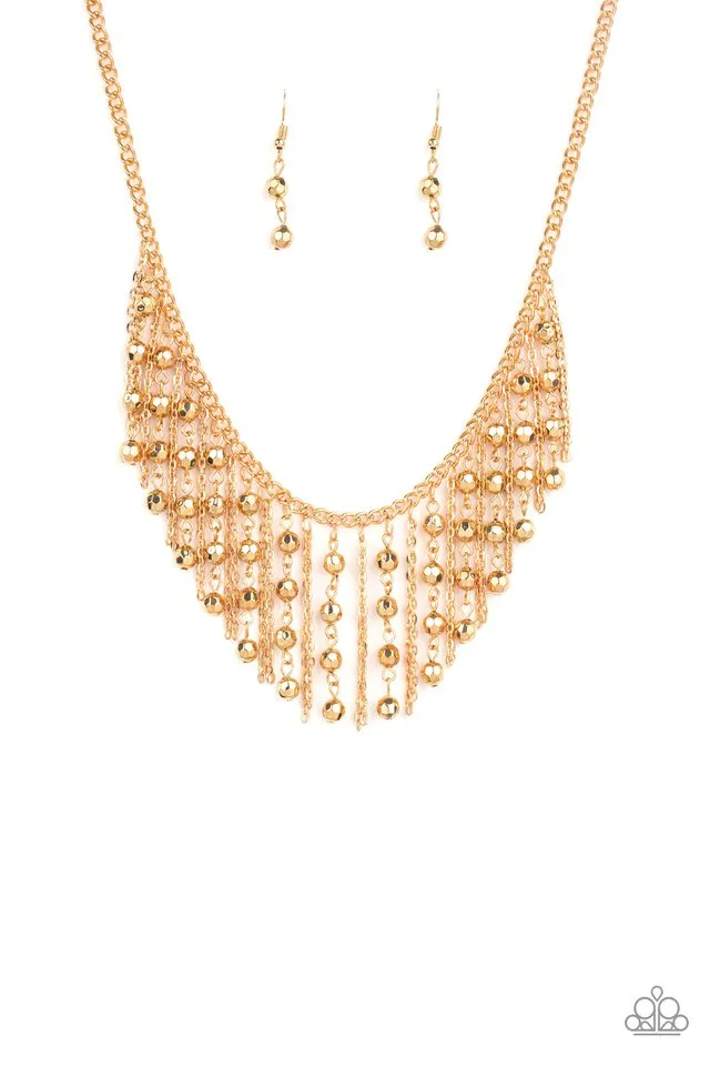 Paparazzi Necklace ~ Rebel Remix - Gold