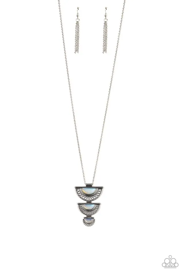 Paparazzi Necklace ~ Serene Sheen - White