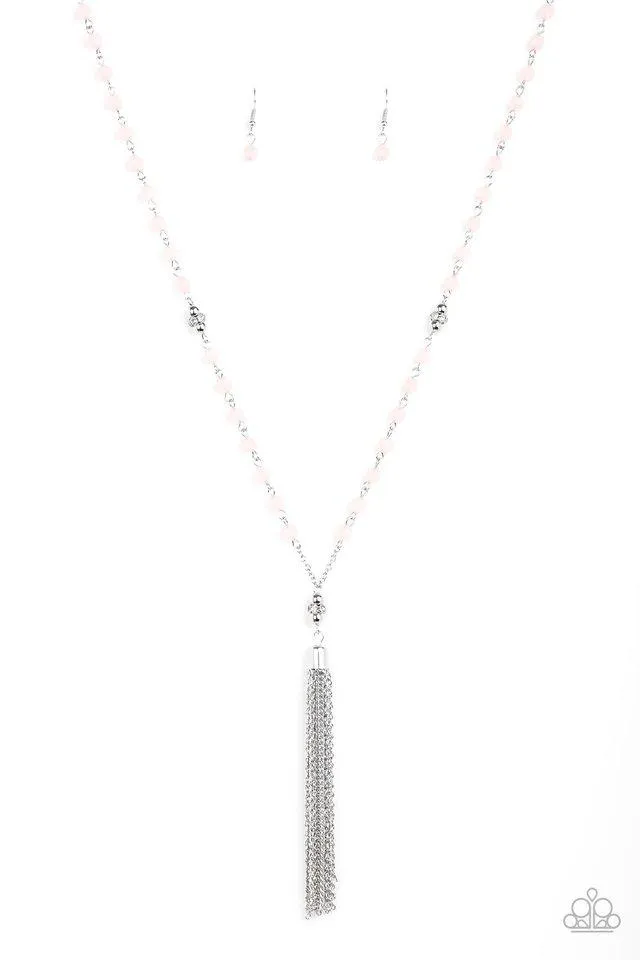 Paparazzi Necklace ~ Tassel Takeover - Pink