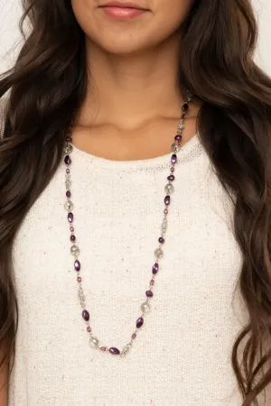 Paparazzi Necklace ~ Twinkling Treasures - Purple