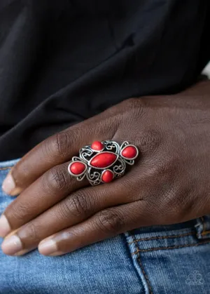 Paparazzi Ring ~ Sahara Sweetheart - Red