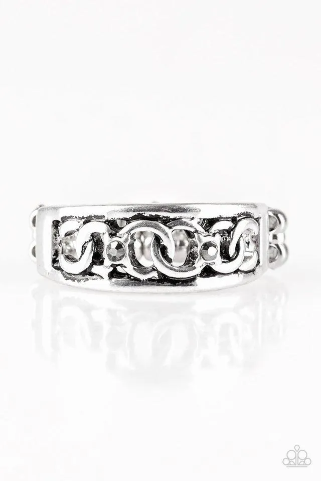 Paparazzi Ring ~ Street Cred - Silver