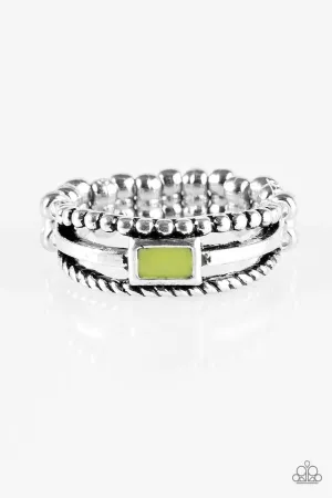 Paparazzi Ring ~ Street Edge - Green