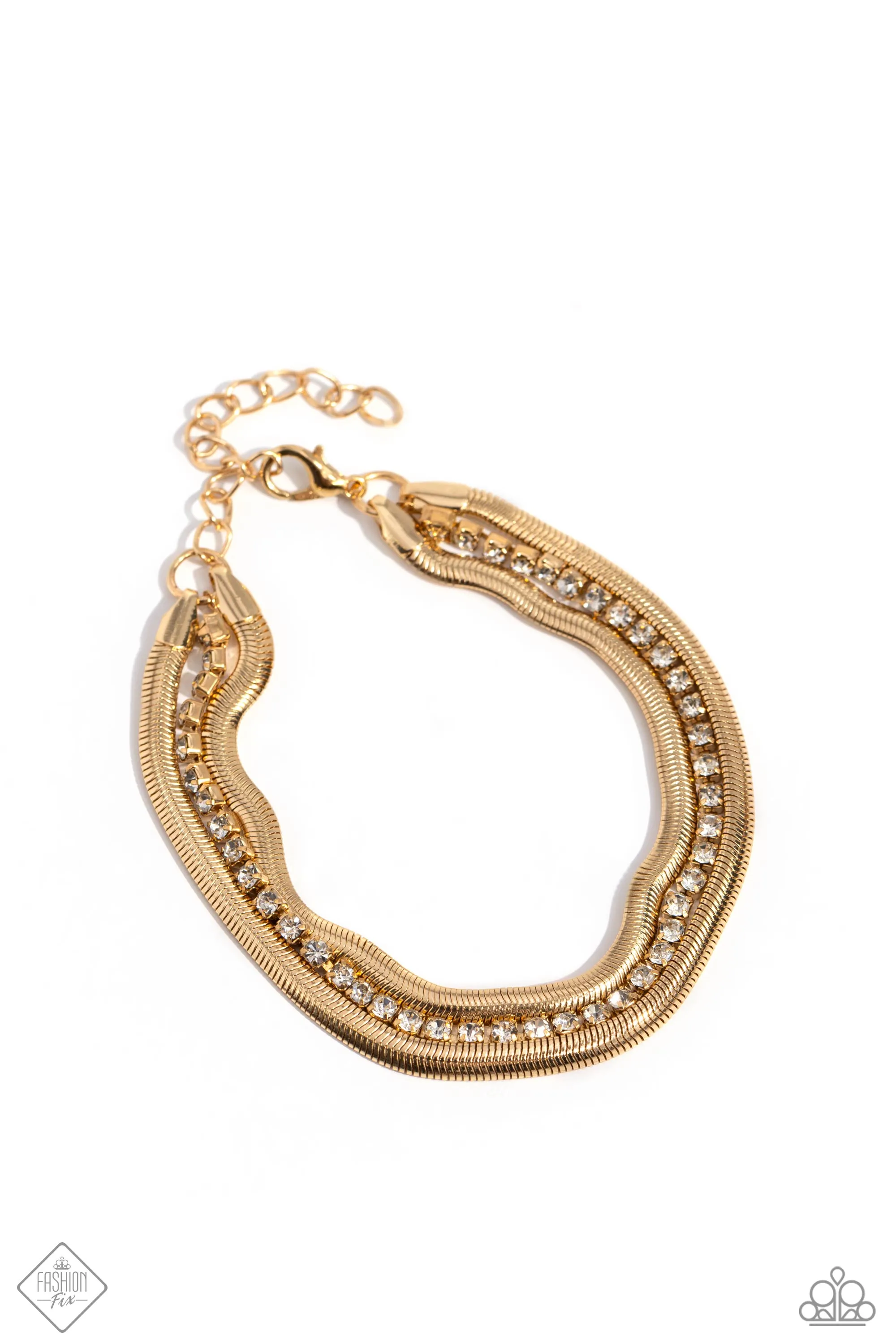 PAPARAZZI SQUARE Treasure - Gold BRACELETS
