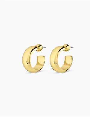Paseo Small Hoops, Gold