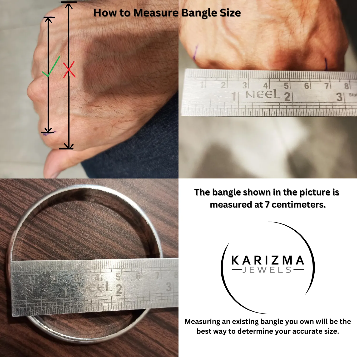 Personalised Sterling Silver Mens Bangle Bracelet Sikh Kada