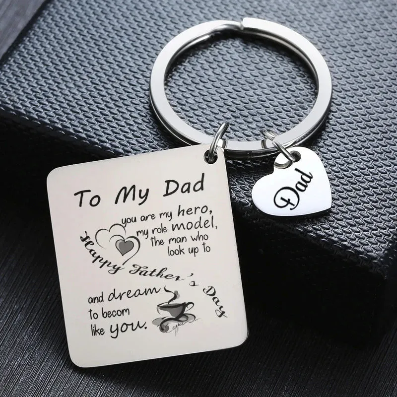 Personalized DAD Gift Keychains