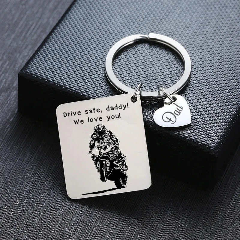 Personalized DAD Gift Keychains
