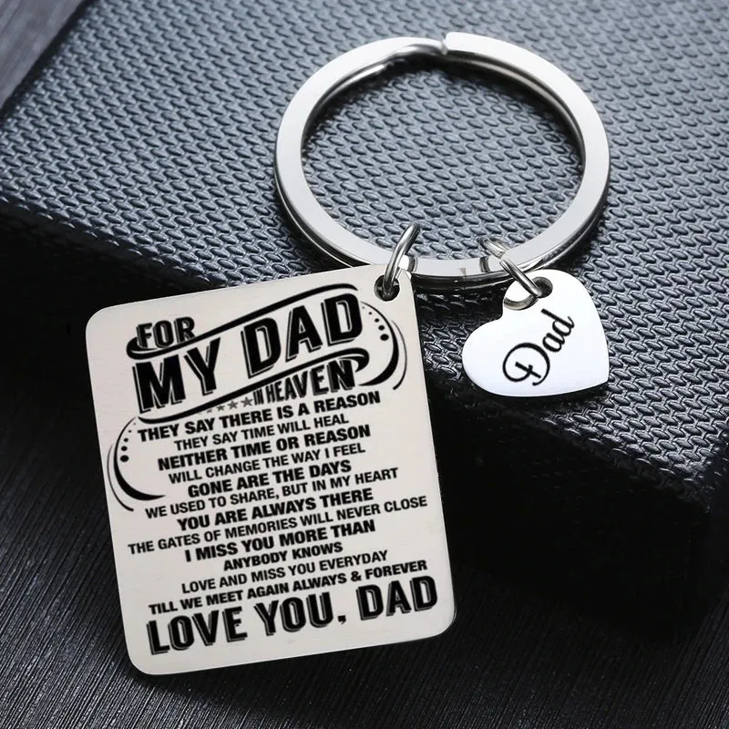 Personalized DAD Gift Keychains