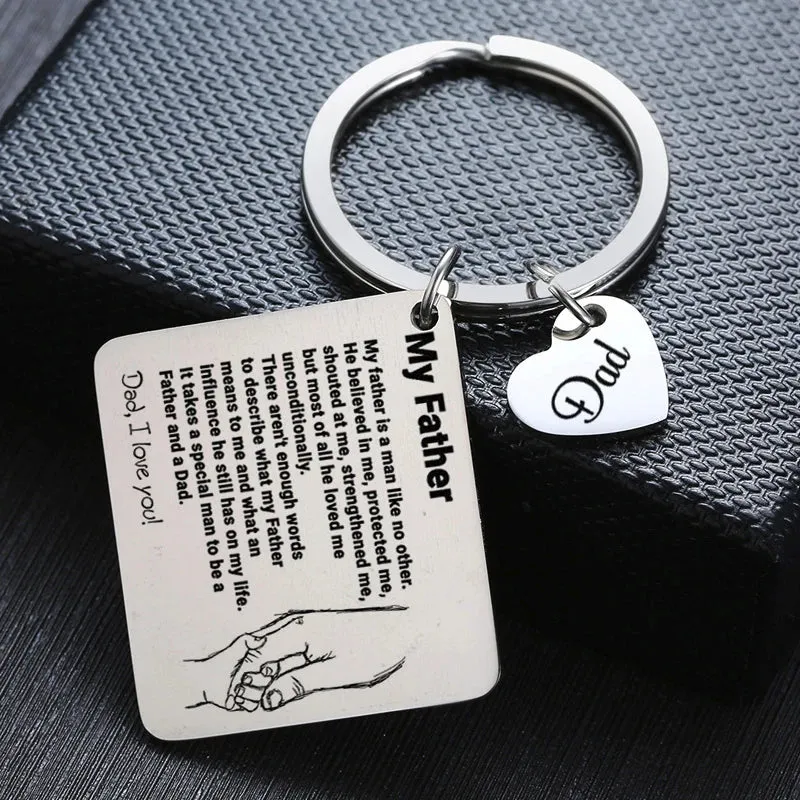 Personalized DAD Gift Keychains