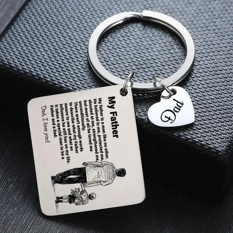 Personalized DAD Gift Keychains
