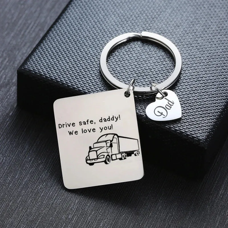Personalized DAD Gift Keychains