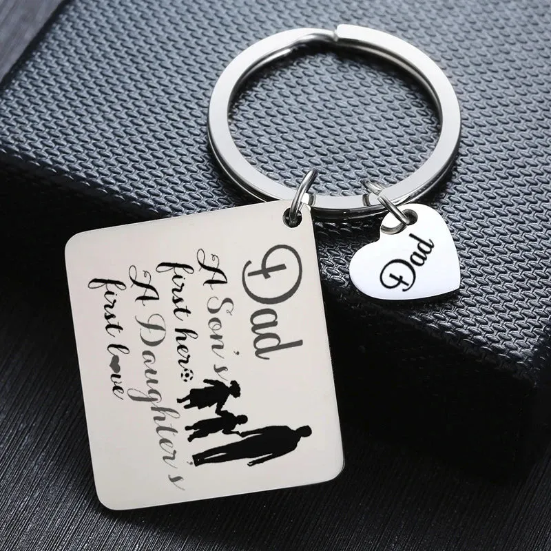 Personalized DAD Gift Keychains