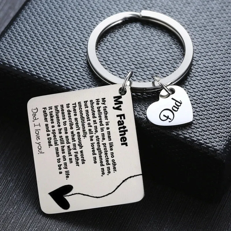 Personalized DAD Gift Keychains