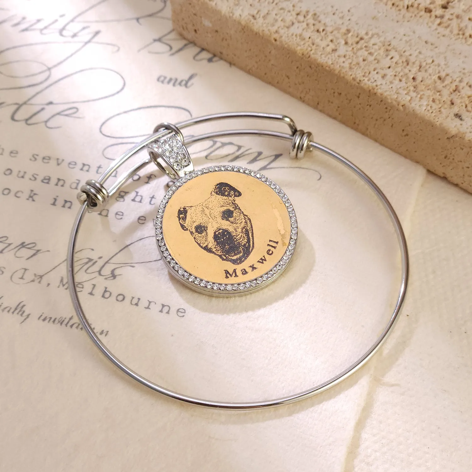 Personalized Frosted Hip Hop Pet Pendant MB2270