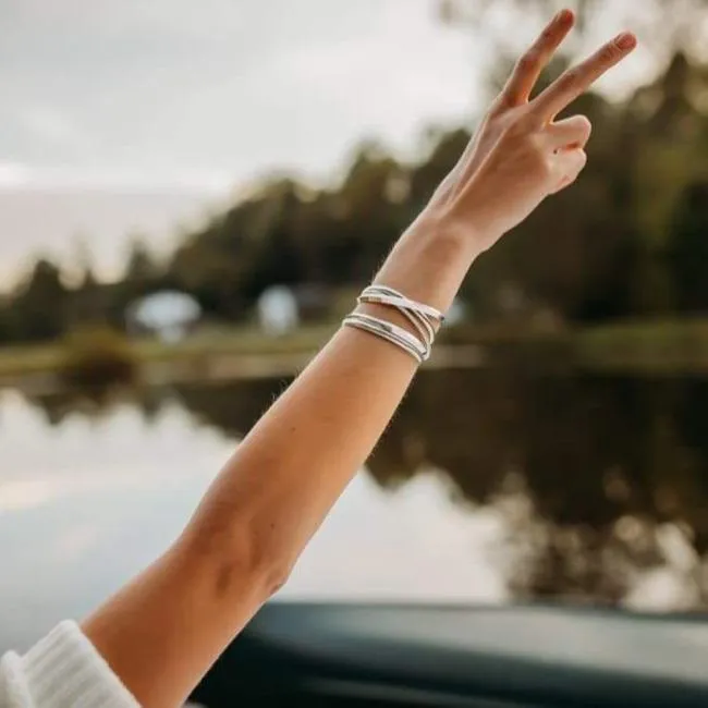 Personalized MM Sterling Silver Women's Bangle