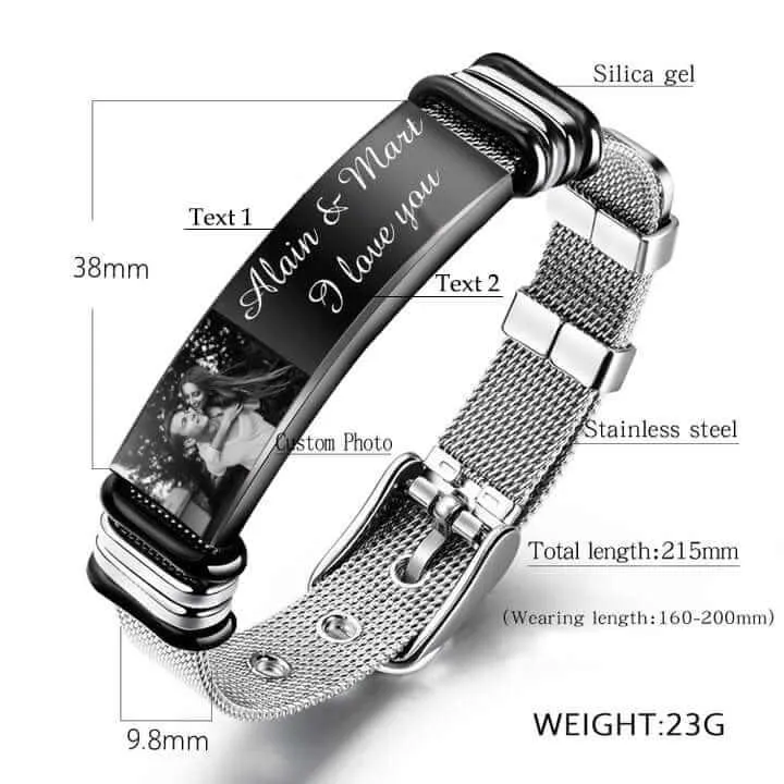 Personalized Photo Bracelet