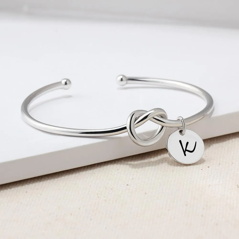 Personalized Tie Design ID Bracelets with Engraved Name & 2 colors, Customize Fashion Bangles for Women