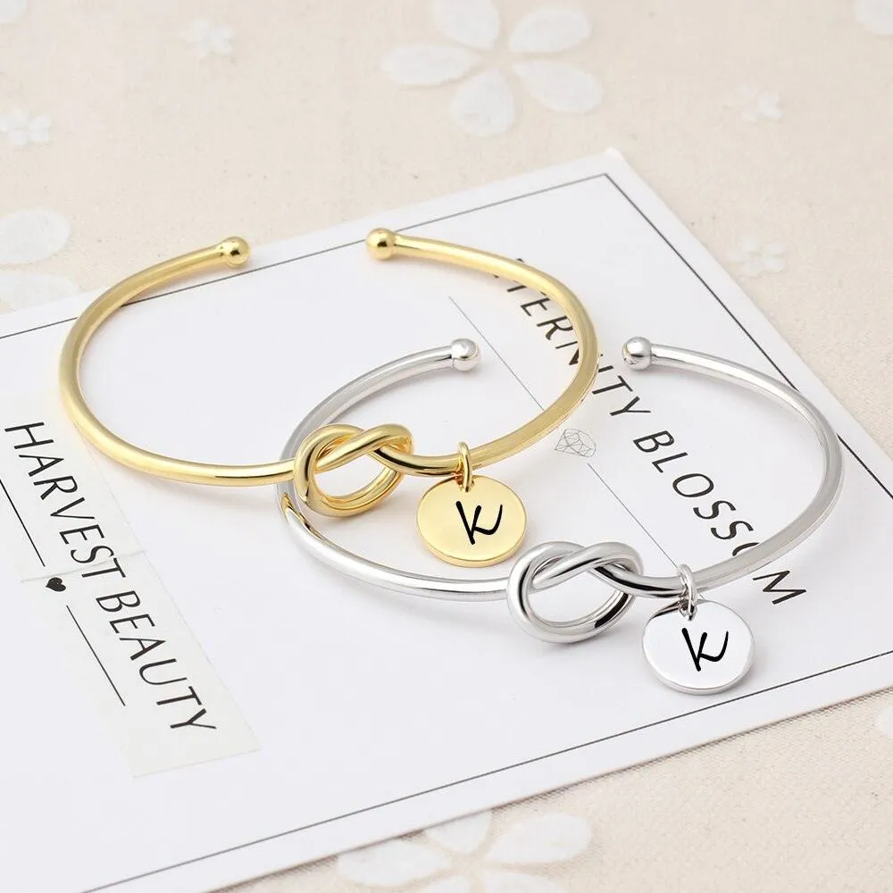 Personalized Tie Design ID Bracelets with Engraved Name & 2 colors, Customize Fashion Bangles for Women