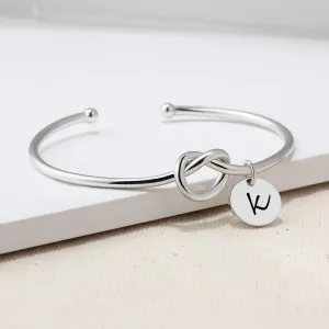 Personalized Tie Design ID Bracelets with Engraved Name & 2 colors, Customize Fashion Bangles for Women