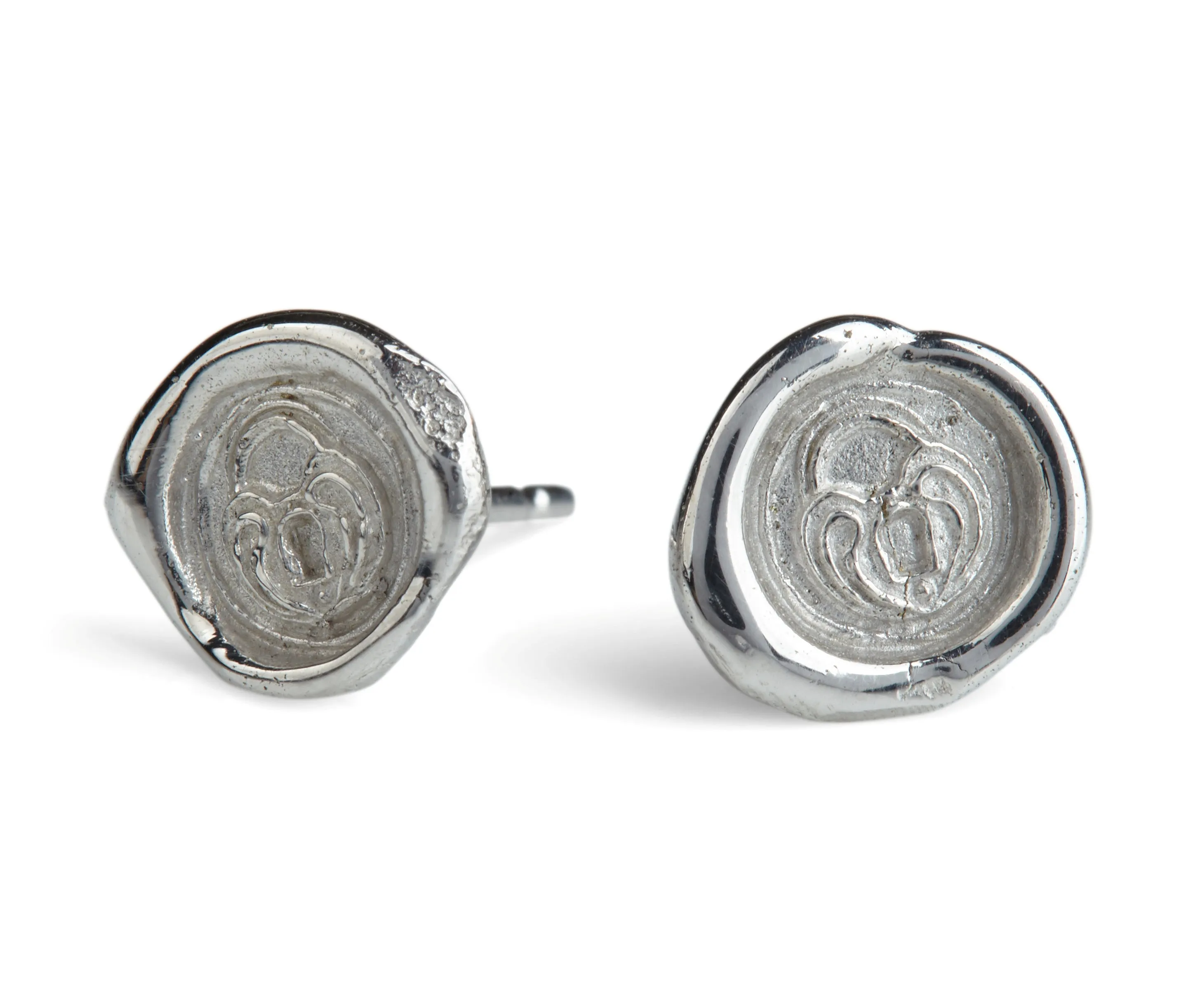 Petites Personalised Wax Seal Studs (Pair)