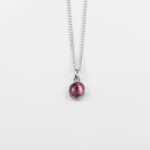 Pink Tourmaline Single Gemstone Pendant