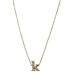 PRINT INITIAL NECKLACE