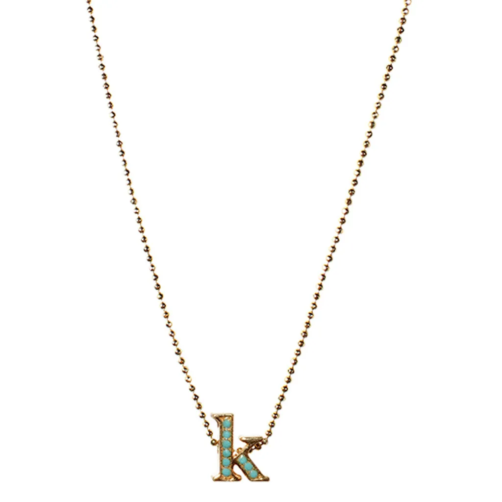 PRINT INITIAL NECKLACE