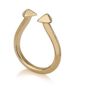 Pyramid Stud Open Ring