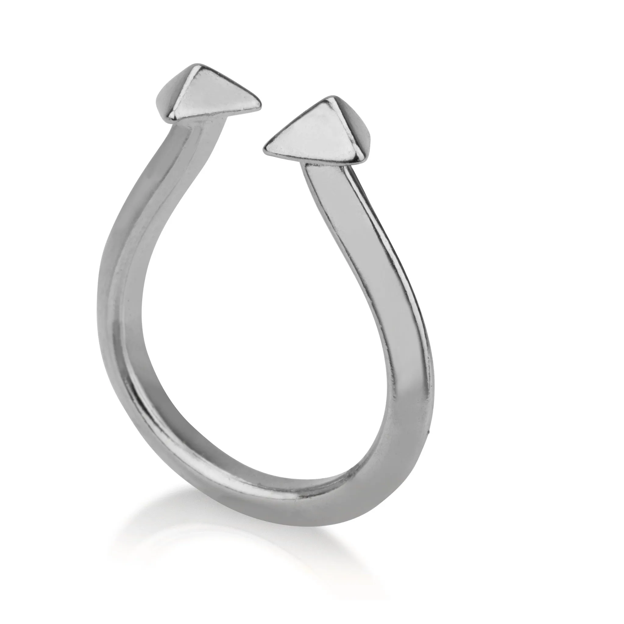 Pyramid Stud Open Ring
