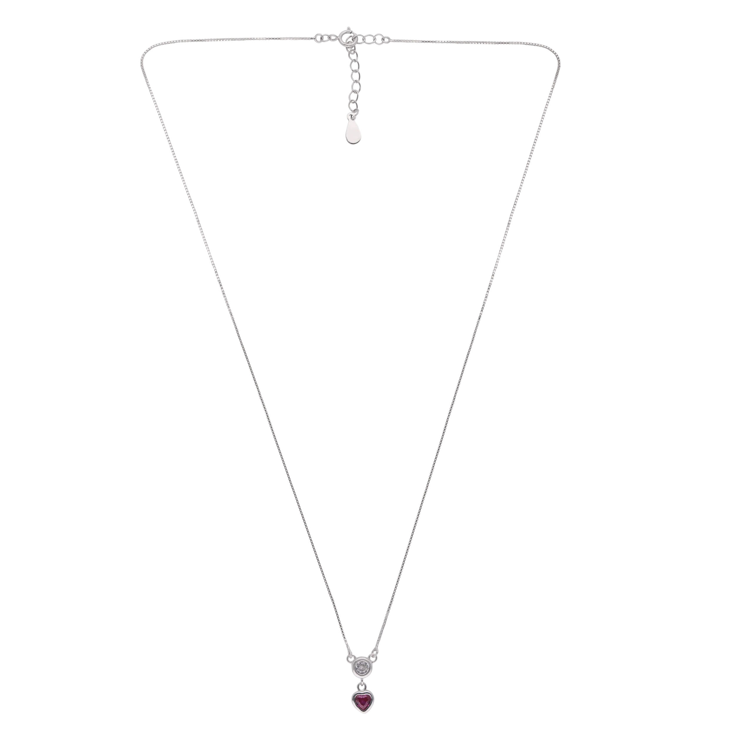 Radiant Red Gem & Cubic Zirconia Pendant | SKU : 0020859763, 0003403044, 0020859770, 0020859794, 0003403037, 0020859787