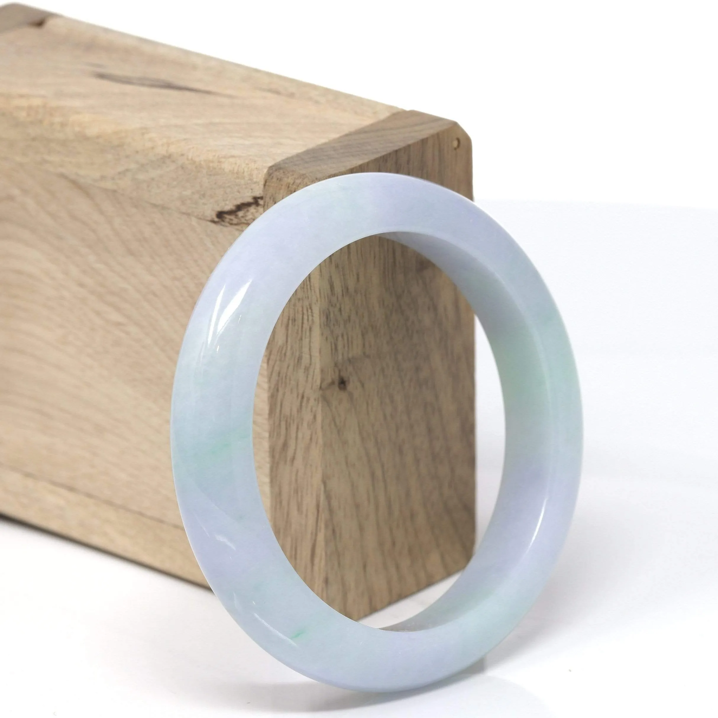 RealJade® "Classic Bangle" Genuine Burmese High Quality Jadeite Jade Bangle Bracelet (53.8mm) #152