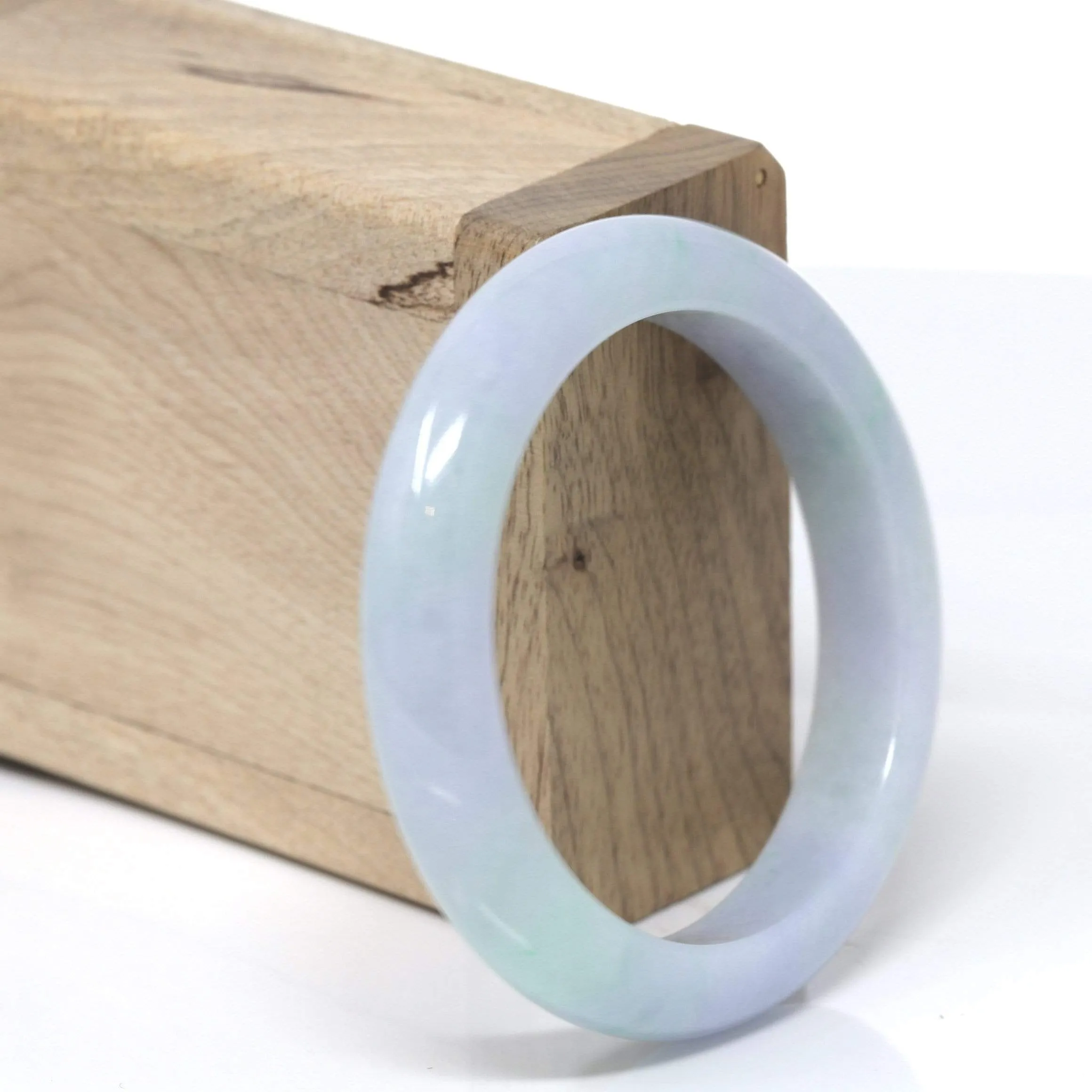 RealJade® "Classic Bangle" Genuine Burmese High Quality Jadeite Jade Bangle Bracelet (53.8mm) #152