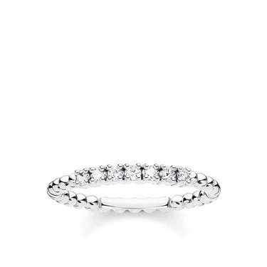 Ring Dots with White Stones | Thomas Sabo