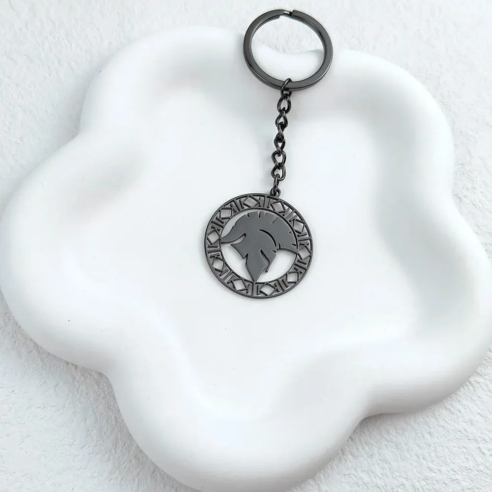 Roman Gladiator Helmet Keychain - Stainless Steel
