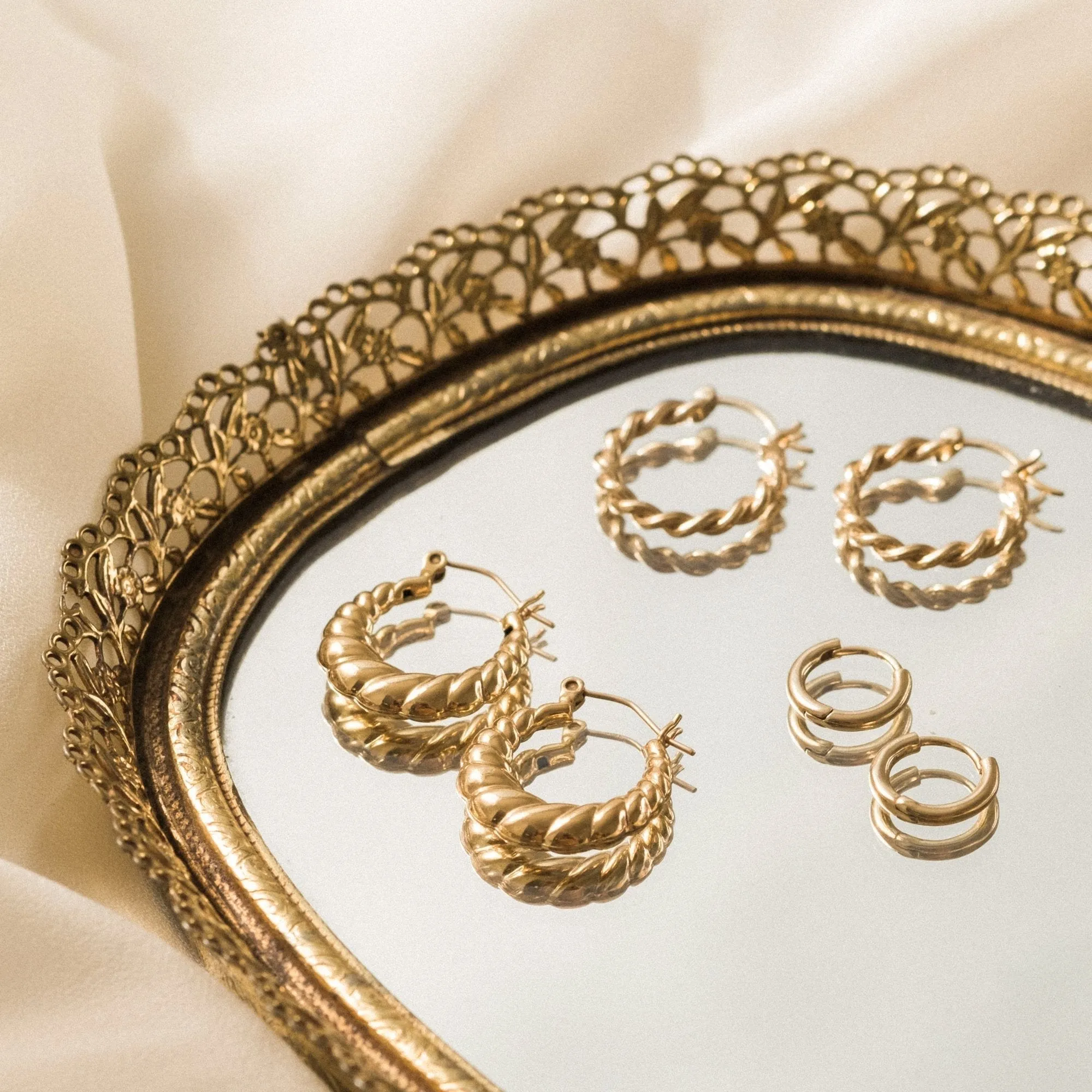 Rope Hoop Earrings