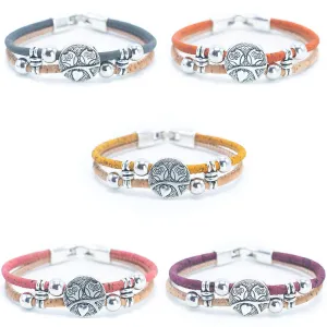 RoseBead Cork Bracelet BR-473-MIX-5