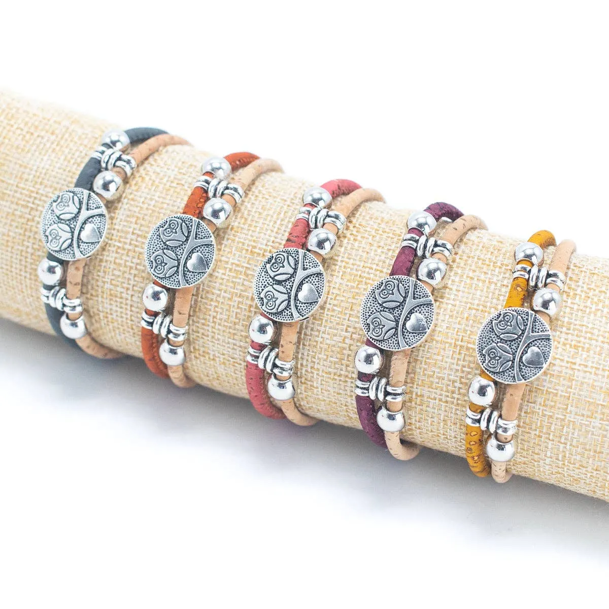 RoseBead Cork Bracelet BR-473-MIX-5