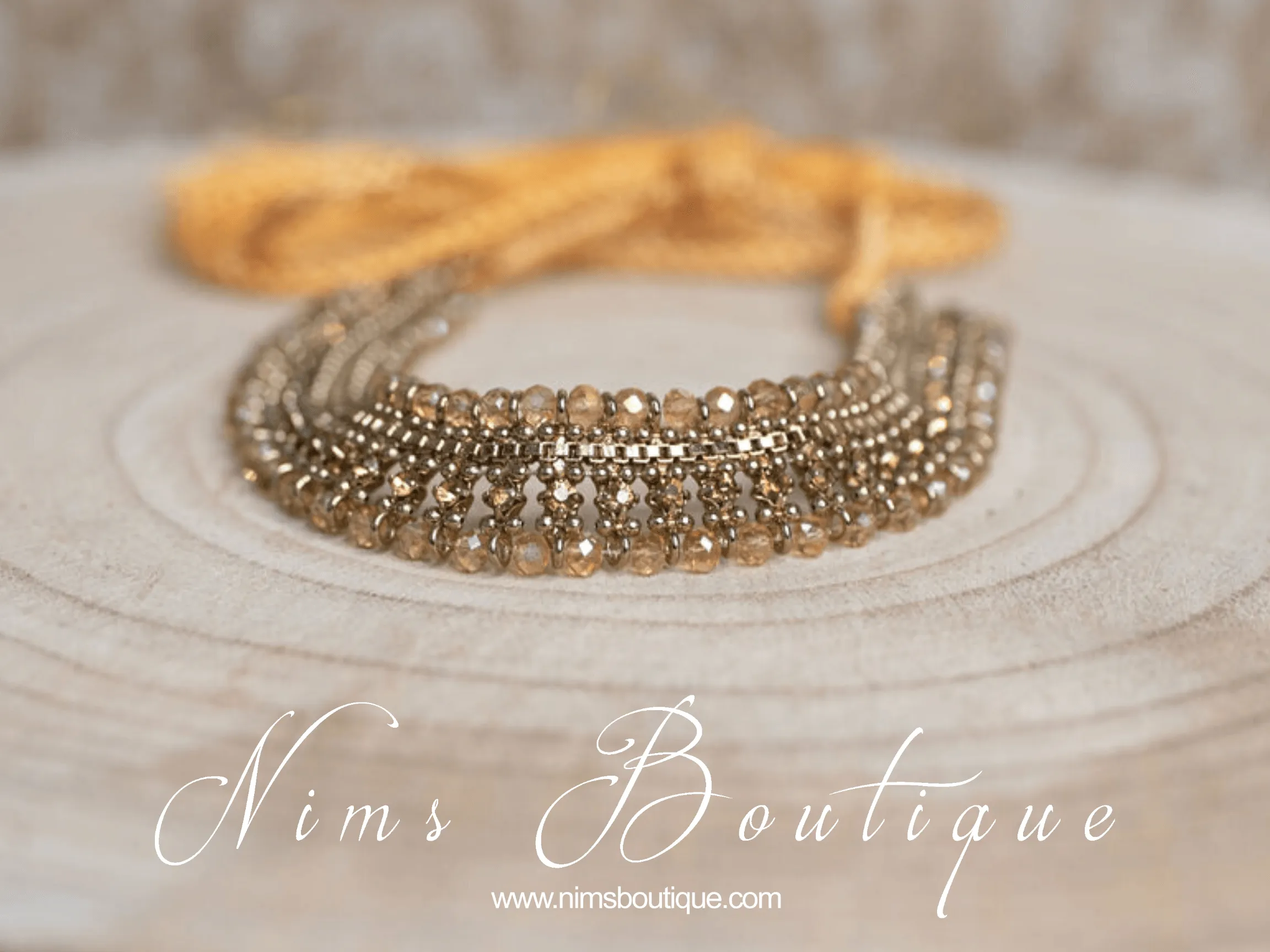 Royal Antique Gold Necklace with Gold stone