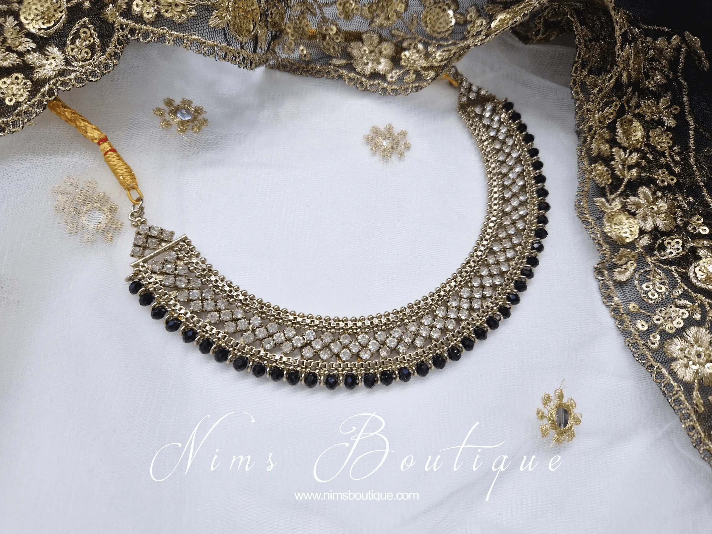 Royal Statement Black Necklace