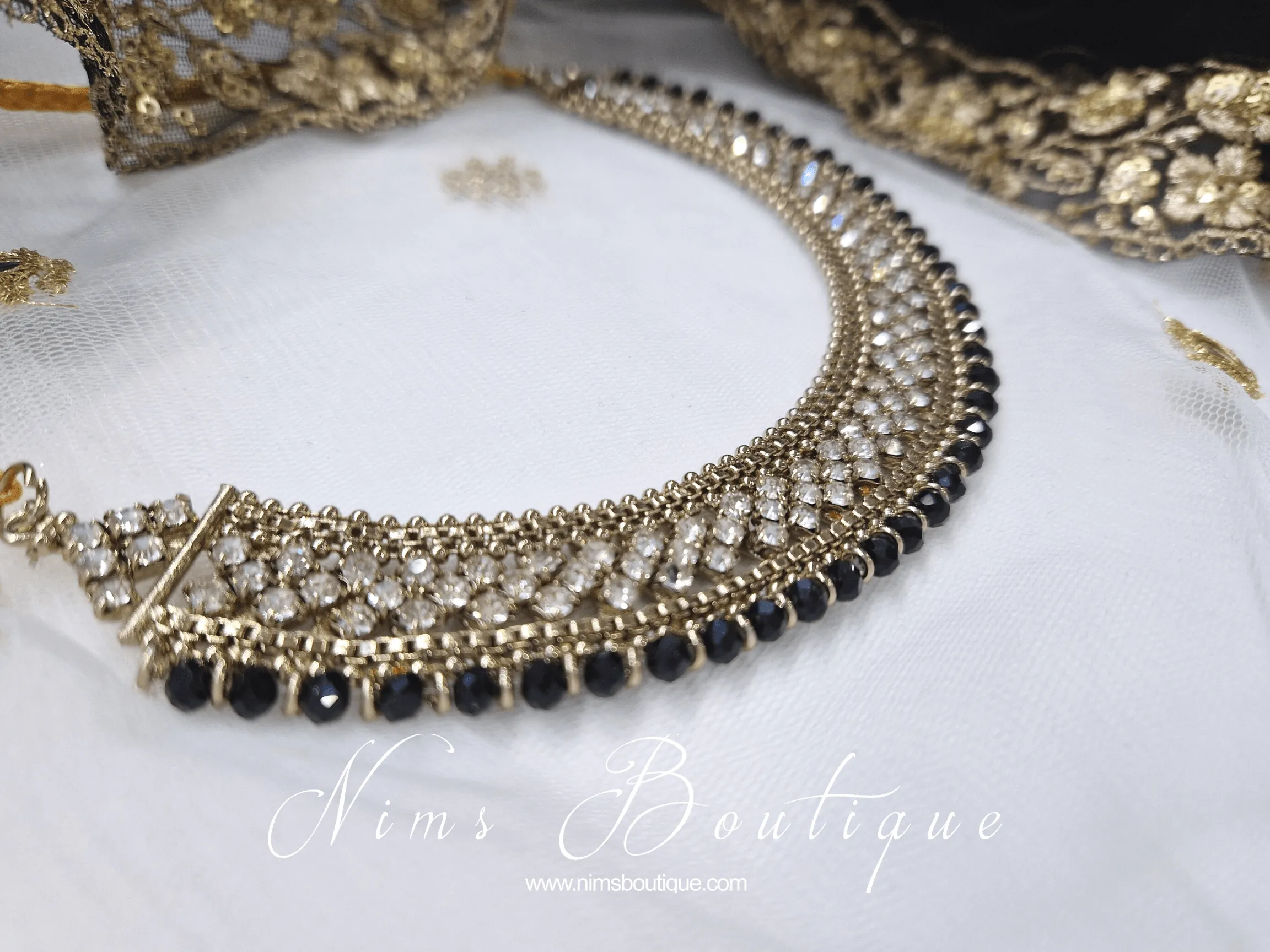 Royal Statement Black Necklace