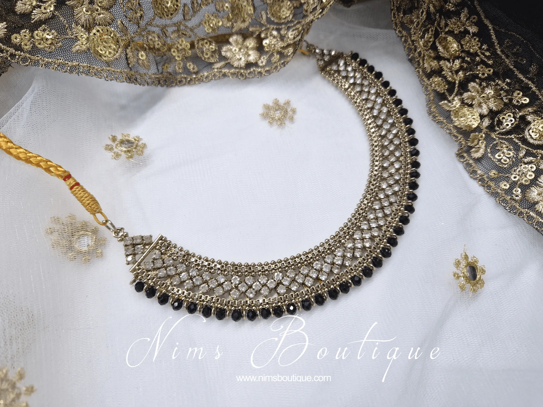 Royal Statement Black Necklace