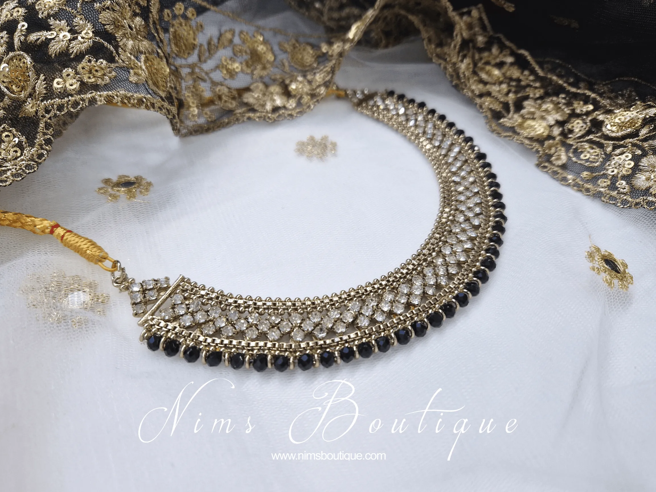 Royal Statement Black Necklace