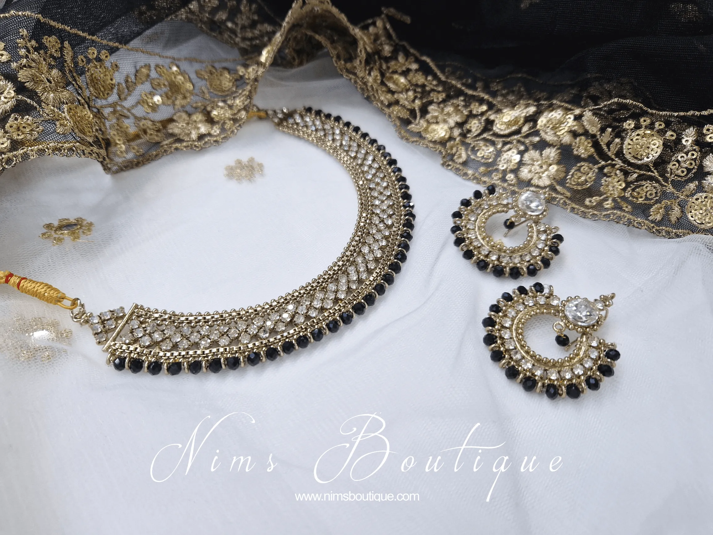Royal Statement Black Necklace