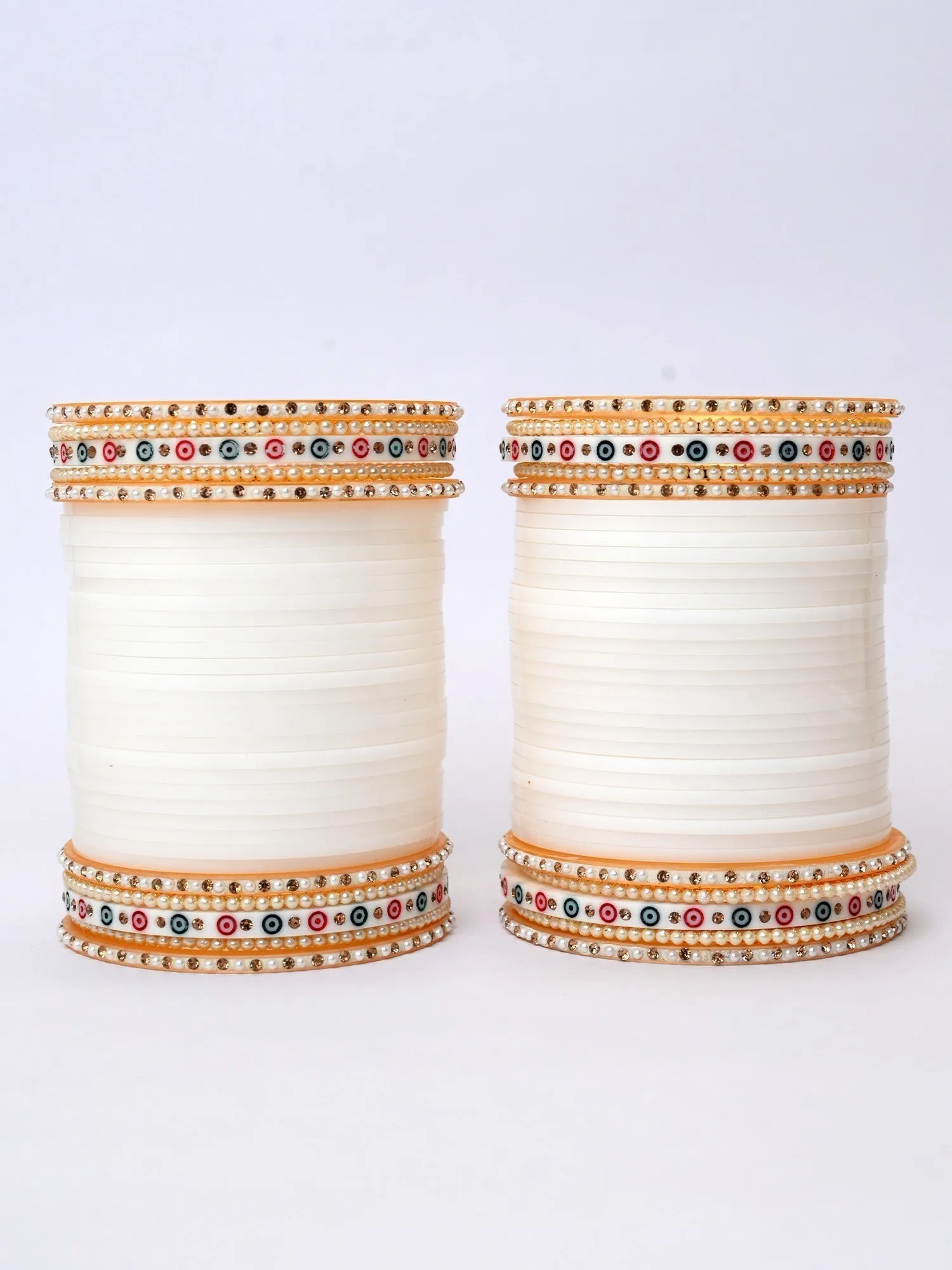 Sanjana White Punjabi Chura